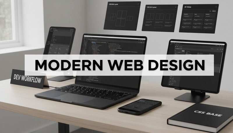 Browser developer tools showing responsive design testing across multiple device sizes