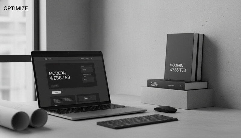 Close-up of website interface showing subtle button hover effects and micro-interactions