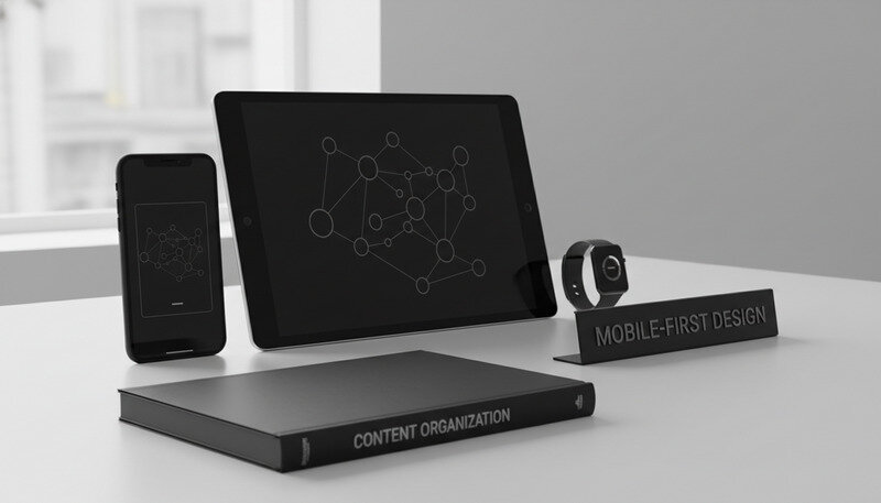 Side-by-side comparison showing proper mobile-first responsive design across different devices