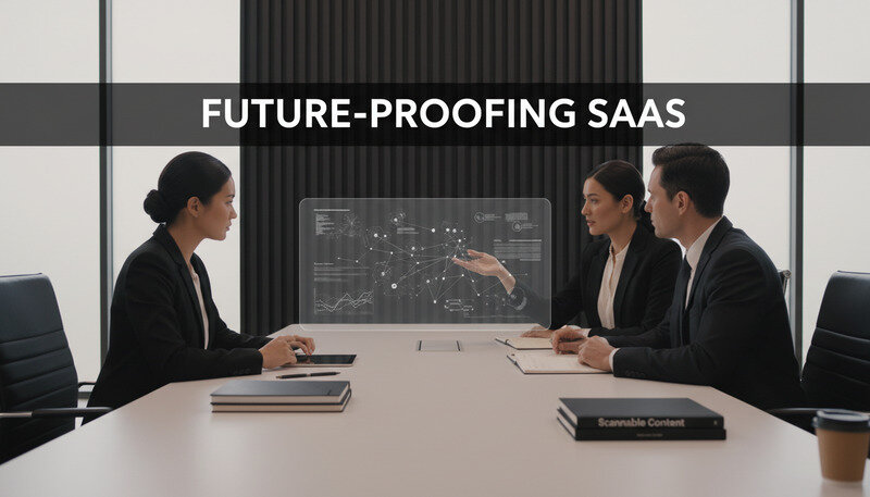 Professional web designer presenting project costs and timeline to business clients