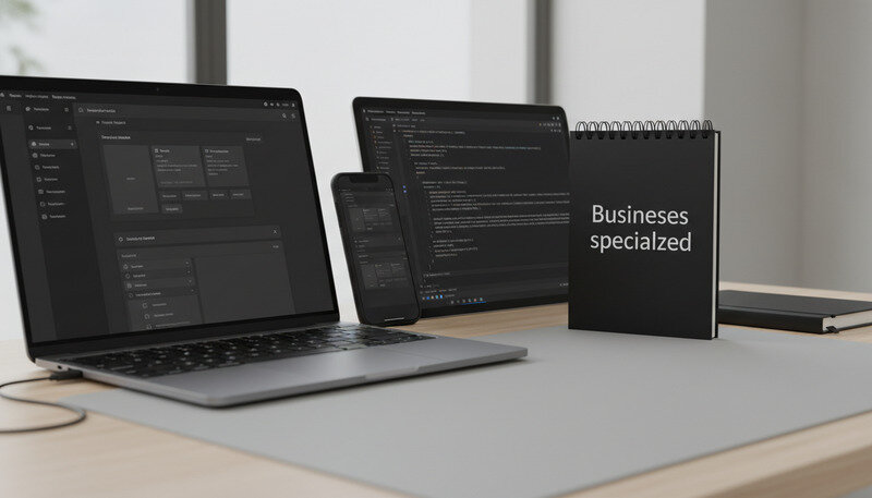 Side-by-side comparison of template customization interface and custom code editor