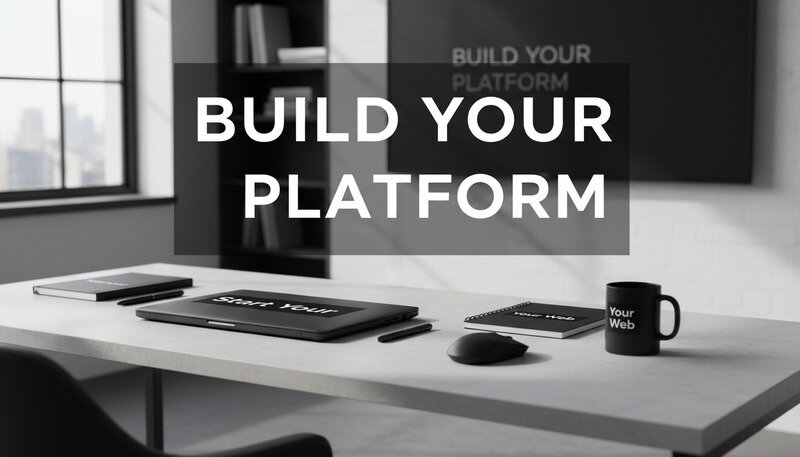 Professional web designer working on multiple client projects in a modern office setup