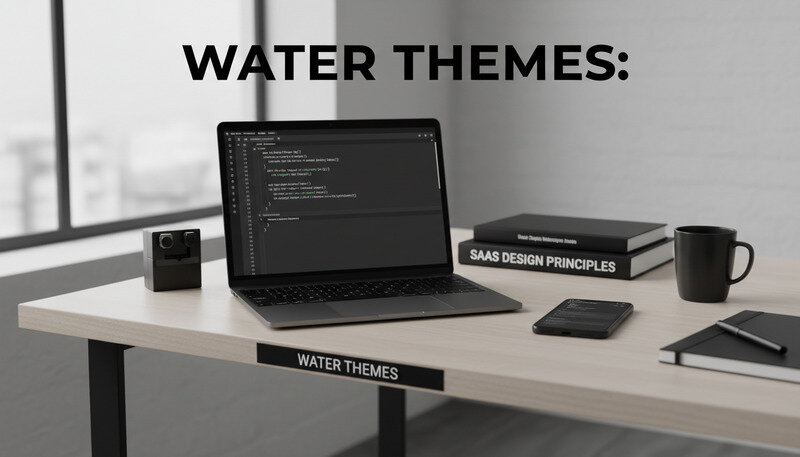 Colorful abstract digital art wallpaper displayed on computer screen with design software interface