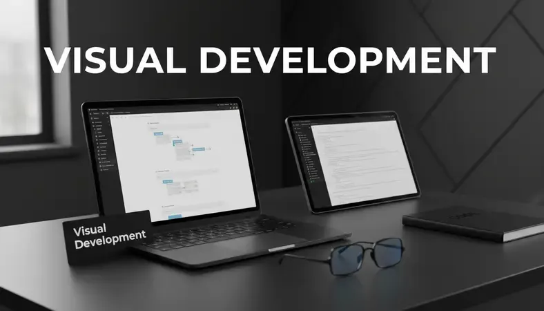 Side-by-side comparison of different web design service interfaces