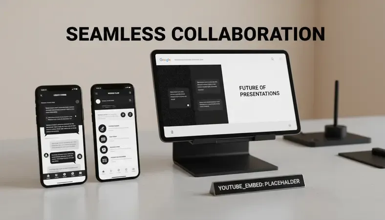 Visual comparison showing different Google Slides background types with sample text overlay