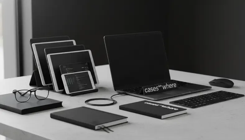 Developer testing responsive design across multiple devices and screen sizes